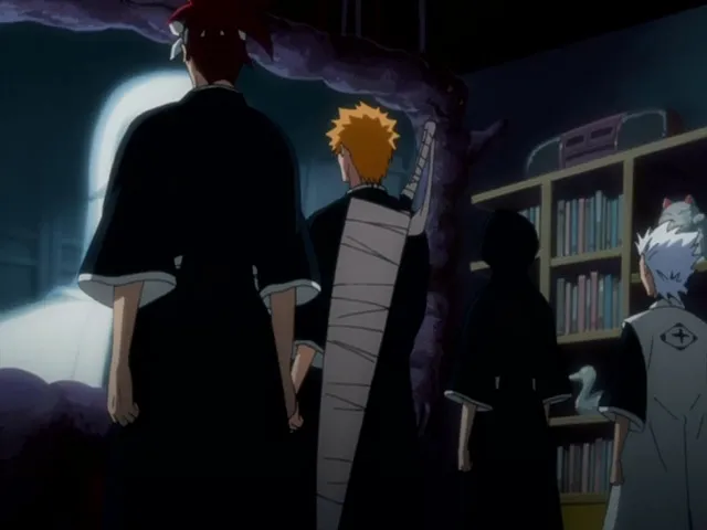 Capture 2 — Épisode 142 : Byakuya et Kenpachi arrivent