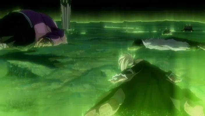 Capture 11 — Épisode 212 : Sauver Hirako ! Aizen contre Urahara
